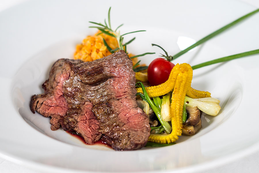Alb-Menü, Catering, schwäbisch, Flank Steak: Alles frisch! Catering für den Großraum Reutlingen, Tübingen und Stuttgart